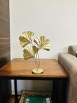 STREET CRAFT Metal Modern Golden Leaf Showpiece for Table Top Decoration Tv Unit Centerpiece Bookshelf Desk Home Decor Living Room Bedroom Shelf Office Gifting Decorative Items