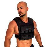 Gymnastics Power Weighted Vest for Men and Women 16Kg Adjustable solid Iron Weights. Weight Vest for Workout, Calisthenics, Fitness, and Sports Training.