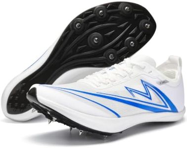 Sonic Cat Track and Field Shoes Men Women Kids Spikes Sneakers Full-Length Carbon Plate Track Race Jumping Sneakers Girls Professional Running Tarck Spikes Shoes for Men Women Kids