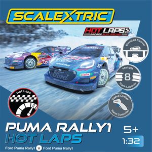 Scalextric Puma WRC Race Set – Slot Car Racing Track Kit