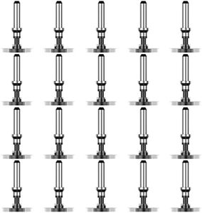 Stylus Replacement Disc Tips, DanziX 20 Pieces Universal Stylus Pen Round Shape Stylist Replacement Tips for Touch Screen Devices (Black)