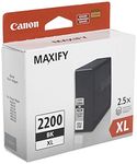 Canon PGI-2200XL Pigment Black Ink Tank, Compatible to MB5420,MB5320,MB5120,MB5020,iB4120 and iB4020