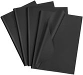 100 Sheets Gift Wrap Tissue Paper Black Acid Free Tissue Paper Lignin Free for Storing Packaging Paper Craft Paper Gift Artwork Crafts Wrapping Shipping(14×20 Inch)