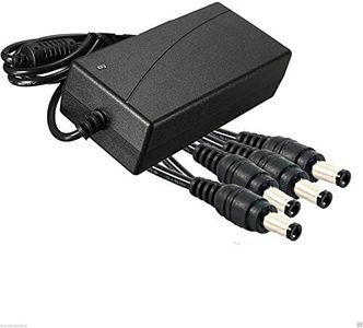 Alimentatore Stabilizzato Trasformatore 12V 5A 60W 4 Uscite Telecamere DVR Srisce Led Utilizzato per Spina di Alimentazione 12v Notebook, Schermo TFT-LCD, Radio, Nas, HD Esterno, Router, Hub, Switch