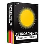 Astrobrights Mega Collection Colored Paper, 8 ½ x 11, 24 lb/89 gsm, “Retro” 5-Color Assortment, 625 Ct. (91685) "Amazon Exclusive" - More Sheets!