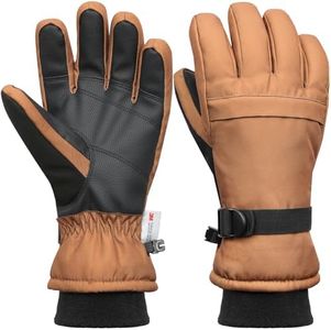 Odtmger Cold Weather Snow Work Gloves - Heavy-Duty, Insulated, Windproof and Waterproof Gloves for Auto Repair and Outdoor Labor