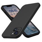 CellEver Designed for iPhone 14 Case [Upgraded Camera Protection] [Military Grade Drop Protection] [Scratch-Proof Microfiber Lining] Slim Protective Silicone Cover 6.1 inch - Black