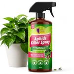 Aphids Killer Spray 200ml – Insecticidal Soap Spray for Plants – Kills Greenfly, Blackfly, Whiteflies, Fungus Gnats and Other Pests – Ideal for Indoor & Outdoor Use on Fruits, Vegetables and Flowers