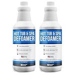 2 Pack Hot Tub, Pool & Spa Defoamer (32oz/ Bottles) – Quickly Removes Foam Without The Use of Harsh Hot Tub Chemicals, Eco-Friendly & Safe with Silicone Emulsion Formula. Get The Foam Down