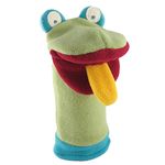 Cate & Levi - Fleece Hand Puppet - Handmade in Canada - Great for Storytelling (Frog)