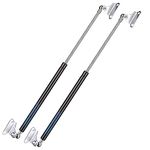 17 inch Gas Struts 22.5lb/100N Gas Prop Spring Shock with L Mounts for Light Duty Cabinet Door Lid Tool Toy Storage Box Truck Cap Topper Camper Window Lift Supports (Support Weight 17-25lbs)