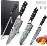 MOSFiATA Damascus Chef Knife Set 3P