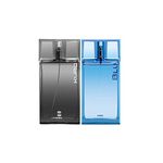 Ajmal Blu EDP Aquatic Woody Perfume 90ml for Men and Kuro EDP Aromatic Spicy Perfume 90ml for Men