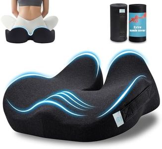 OVRST Memory Foam Seat Cushion，Ergonomic Office Chair Cushion，Coccyx Cushion for Tailbone Pain Relief Butt Pillow for Long Sitting，Suitable for Gaming Chair Car Seat Wheelchair
