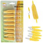 8 x Stainless Steel Corn ON The COB Holders BBQ PRONGS SKEWERS Forks Party