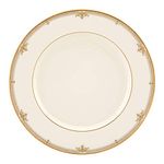 Dinner Plate , Lenox Republic Fine Dinnerware : Lenox Republic Gold Banded Ivory China Dinner Plate