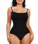 Gotoly Shapewear Bodysuit for Women Tummy Control Seamless Sculpting Body Shaper Shaping Leotard Tops with Adjustable Straps (Black, S)