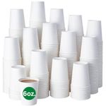 Amaxe Direct [ 6 oz - 300 Count ] Hot White Paper Cup Disposables l Coffee Cup l Bathroom l Expresso (6 oz - 300 Count) (6 oz - 300 Pack)