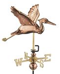 Good Directions Blue Heron Garden Weathervane with Garden Pole, Pure Copper