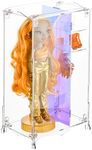 Beautyflier Acrylic Display Case for Rainbow High Fashion Doll- Meena Fleur, Clear Dustproof Display Box, Collectibles Display Showcase for Rainbow High Fashion Doll and Accessories (Box Only)