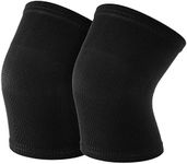 WLLHYF Kids Knee Sleeve Brace 1 Pair Children Knee Support Pad Breathable Elastic Soft Knee Protectors for Kids Child Girls Boys Teens Basketball Volleyball Sports (M 25-40KG)