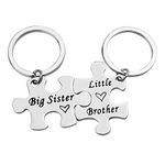 Sister Brother Keychain Set Brother and Sister Gifts for Little Brother Big Sister Keychain Set for Little Brother Gifts from Big Sister Christmas Birthday Gifts Family Gifts for Sister Brother,