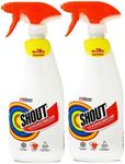 Shout Stain Remover Spray, 2 x 500ml - Triple Acting Laundry Stain Remover, Effective on Tough Fabric Stains