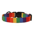 Lana Paws Rainbow Skin-Friendly, Fabric Dog Collar Belt, Small, Adult Shih Tzu & Similar