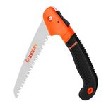 Boniry Heavy Duty Plant Cutter Branch Saws, Hand Saw, Outdoor Hacksaws, Saw Blade Length 18 cm Saw Blade Made of Steel, Saw for Patio Repair Travel Camps, 39 cm Folding Saw (Saw Cutter)