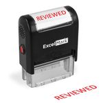 REVIEWED Self Inking Rubber Stamp - Red Ink (ExcelMark A1539)