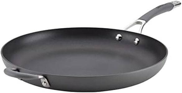 Circulon - 83906 Circulon Radiance Hard Anodized Nonstick Frying Pan/Fry Pan/Hard Anodized Skillet with Helper Handle - 14 Inch, Gray