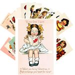 Pixiluv VALENTINE DAY Postcards (24 pcs 4"x6") Vintage With Love Greetings Cards