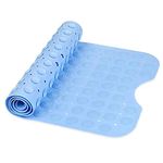 TERXA Bathroom Floor Anti Slip, Anti Bacterial, Mold Resistant Silicone Rubber Bath Mat for Bathtub and Shower (100 x 40 cm, Multicolour, Medium) - Note: Color Will be Send as per Availability