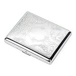 Cigarette Case, Vintage Metal Flip-top Cigarette Case (Hold 20 Cigarette)