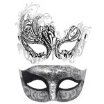 Couple Masquerade Mask Metal Masks Venetian Party Mask Halloween Costume Mask Mardi Gras Mask