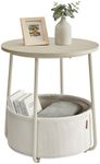 VASAGLE End Table, Small Bedside Ta