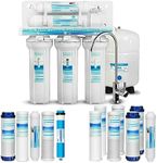 Geekpure 5-Stage Reverse Osmosis RO Drinking Water Filter System with Extra 7 Filters