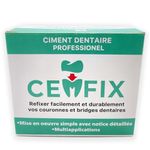 CEMFIX dental cement for refixing dental crowns and bridges, for replacing lost fillings