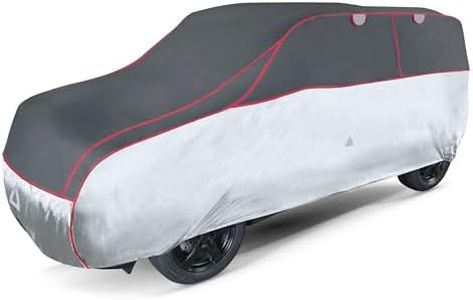 Walser Hagelschutz Abdeckplane Auto, Autogarage Abdeckung, Abdeckplane Auto Pro, Auto Hagelschutzplane, Abdeckung Auto 100% Polyester, Auto Vollgarage, Auto Abdeckung Größe 7 - anthrazit-Silber