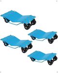 KYBOLT Car Dolly [Set of 4 with 8000 lbs] Capacity, Manganese Steel Heavy Duty Car Mover Wheel Dollies with Antiskid Plate & 360 Degree Rotatable Wheel, 16"*13", Blue