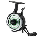 Sougayilang Inline Ice Fishing Reel, CNC-machined Aluminum Spool with 2.8:1 Gear Ratio Inline Ice Reel, Innovative Structure Design Ice Gear-Left Handed