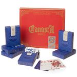 Canasta Bonanza and Hand & Foot Playing Card Set with Scorecards - 6 Premium Decks of Beginner Friendly Custom Canasta Cards with Point Values - Traditional Family Card Games