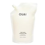 OUAI Fine Shampoo Refill - Volumizing Shampoo with Strengthening Keratin, Biotin & Chia Seed Oil for Fine Hair - Delivers Weightless Body - Paraben, Phthalate & Sulfate Free Hair Care - 32 fl oz