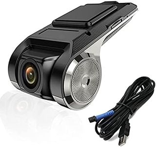 USB DVR Dashcam for Android Radio - FHD Dash Camera for Car Stereo Driving Recorder, G-Sensor, ADAS, Color Night Vision