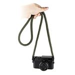 ToopMount Camera Strap Paracord Camera Neck Shoulder Strap 110cm Nylon Climbing Rope for Mirrorless Camera and DSLR Camera (Green)