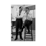 crttrs Retro Movie Stars Frank Sinatra, Dean Martin Canvas Poster Wall Art Decor Print Picture Paintings for Living Room Bedroom Decoration Unframe-style 12x18inch(30x45cm)