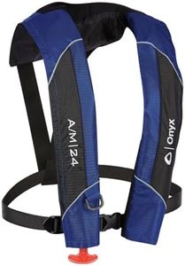 Onyx A/M-24 Automatic/Manual Inflatable Life Jacket, U.S. Coast Guard Approved, Low Profile, Compact Design, Manual Convertible Inflation Option