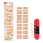 Mylee Gel Nail Wraps [Connect The Dots] – 20 Pre-Cured Gel Stickers, No Lamp Needed, Chip-Resistant, Glossy Finish, Long Lasting, Easy to Apply