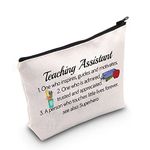 TSOTMO Teaching Assistant Makeup Bag Teacher Gift Best Teach Assistant Ever Gift End of Year Teacher Gifts Thank You Gift for Teaching Assistant (C-Teaching ONE)