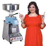 Jaisinghani Group 1.5 Hp Stainless Steel Stone Flour Mill | 7-8 Kg/Hour Grinding Capacity | Traditional Grinding at Home | Fresh Flour Atta Chakki Machine | Energy Saving